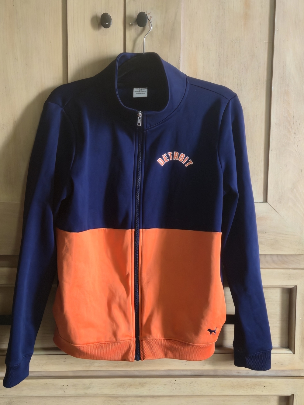 Rare Victoria Secrete "Pink" MLB Detroit Tiger's Track Jacket.
